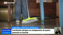 Imagem de Inundações obrigam ao realojamento de quatro pessoas no Funchal