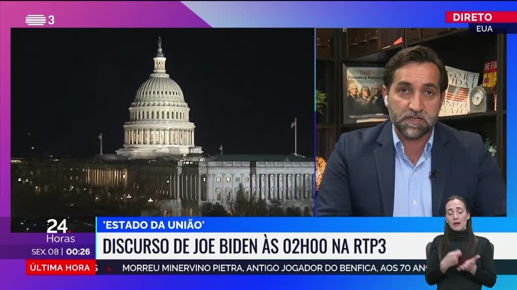 "Estado da União". RTP está em Washington a acompanhar o discurso de Biden