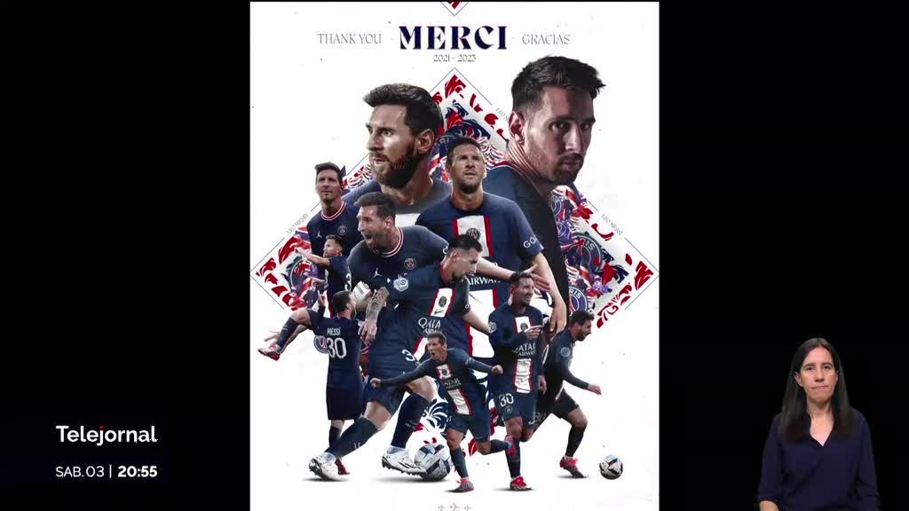 Paris Saint-Germain oficializou o adeus a Lionel Messi