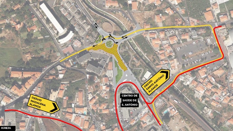 Imagem de Alterações à circulação rodoviária em Santo António