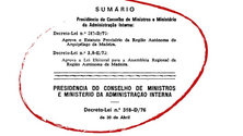 Estatuto Provisório para a Autonomia da Madeira foi publicado há 45 anos