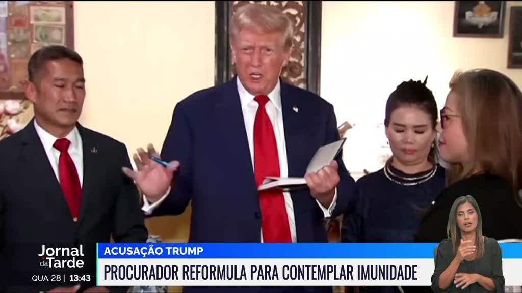 Acusação a Trump. Procurador reformula texto para contemplar imunidade