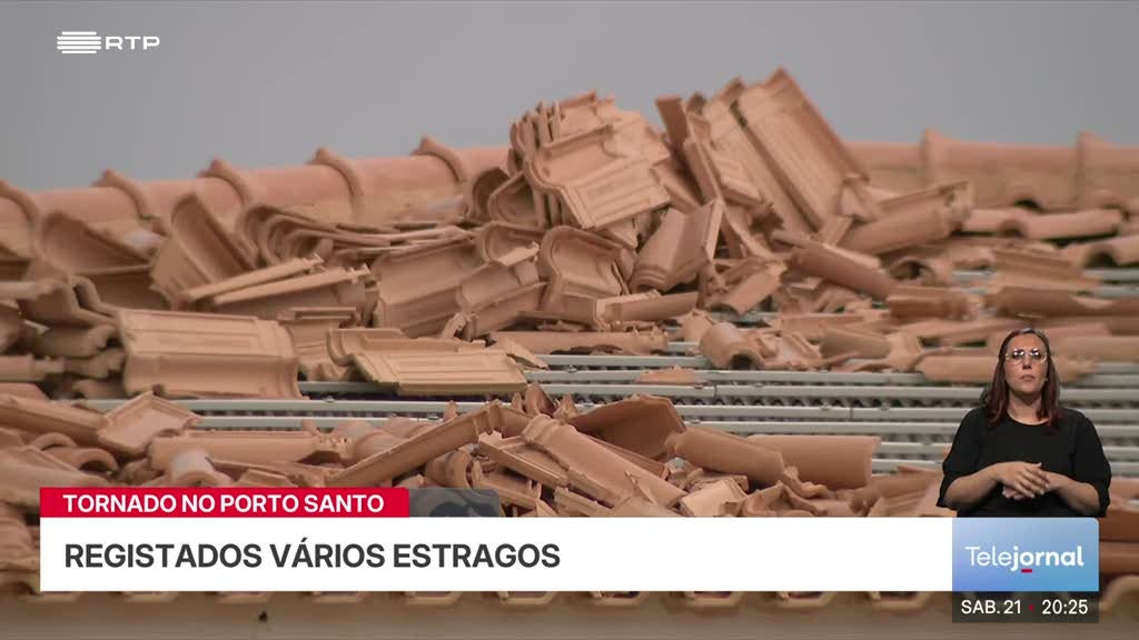 Imagem de Tornado provocou vários estragos no Porto Santo