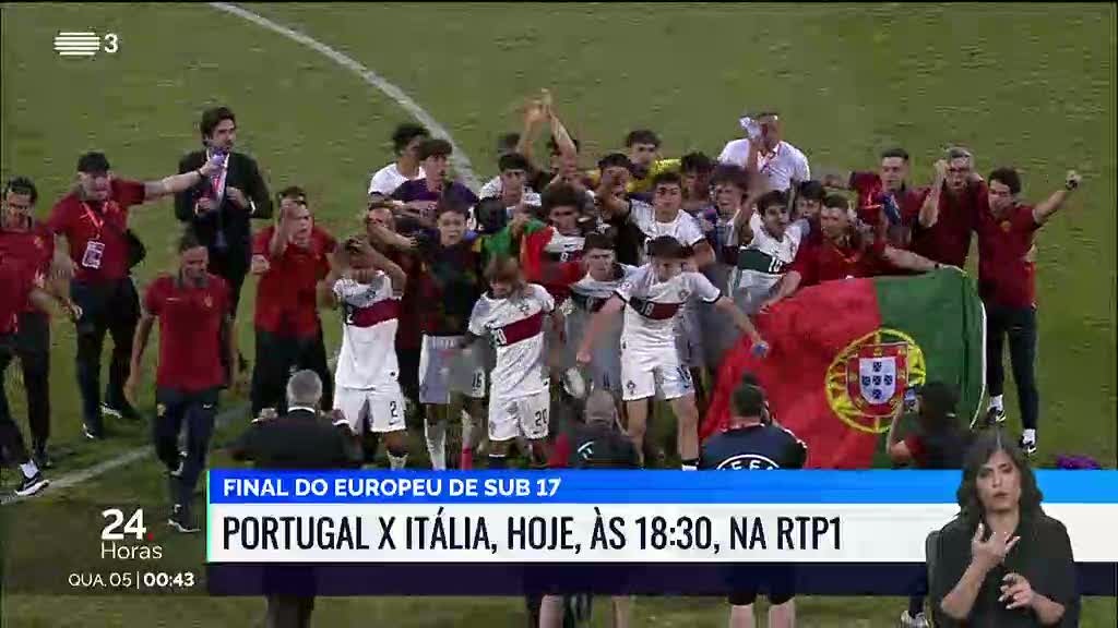 Euro Sub-17. Portugal procura sétimo título na final com a Itália