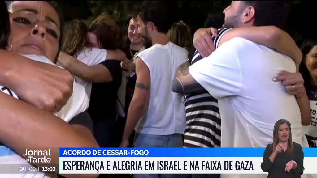 Acordo assinado entre Israel e Hamas celebrado nas ruas de Telavive e da Palestina