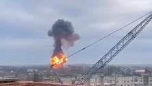Imagem de Ataque russo em Kiev e sirenes antiaéreas ativadas em diversas regiões