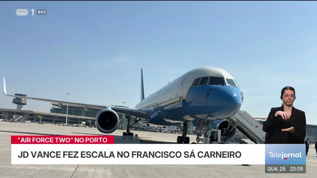 Vice-presidente americano, J.D. Vance, esteve no Porto por algumas horas