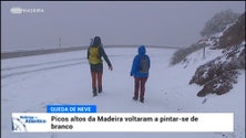 Imagem de Temperaturas negativas provocam queda de neve no Pico do Areeiro (vídeo)