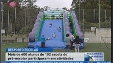 Imagem de Pela 1ª vez os alunos do pré-escolar participaram em atividades físicas integradas no Desporto Escolar (Vídeo)