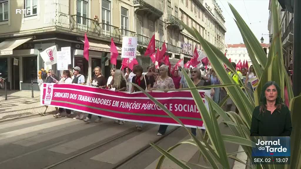 Trabalhadores da Função Pública manifestaram-se em Lisboa