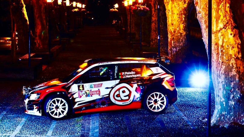 Imagem de Pedro Paixão no Rali de Canárias com o Skoda Fabia R5