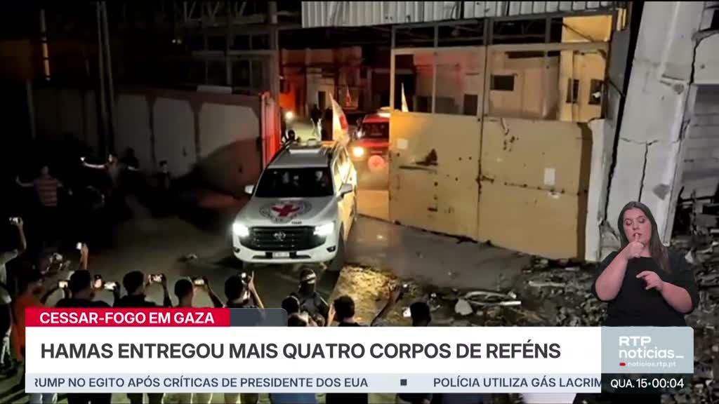 Hamas entregou mais quatro corpos de reféns israelitas