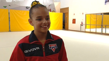 Júlia Cabral campeã nacional de ginástica rítmica (Vídeo)