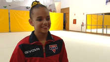 Imagem de Júlia Cabral campeã nacional de ginástica rítmica (Vídeo)