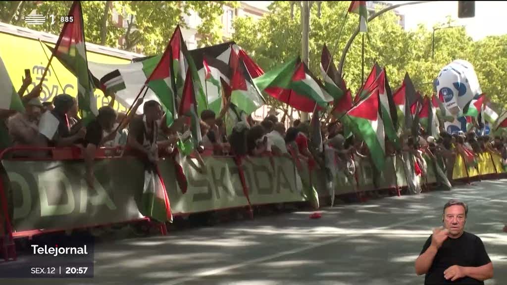 Protestos contra genocídio estão a incomodar a organização da Vuelta