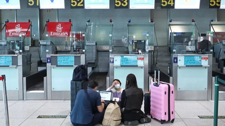 Viagens com destino ao estrangeiro caem 89,5%