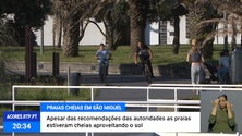 Afluência nas praias de Ponta Delgada [Vídeo]