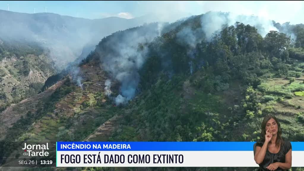 Incêndio na Madeira dado como extinto