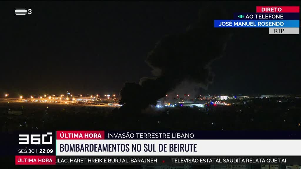 Israel bombardeou sul de Beirute. Testemunho do enviado especial da RTP