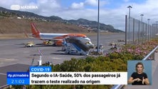 Imagem de Metade dos passageiros já chega à Madeira com o teste à Covid-19 feito – IASAÚDE (Vídeo)