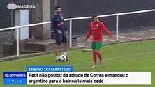 Petit desentende-se com Jorge Correa em pleno treino