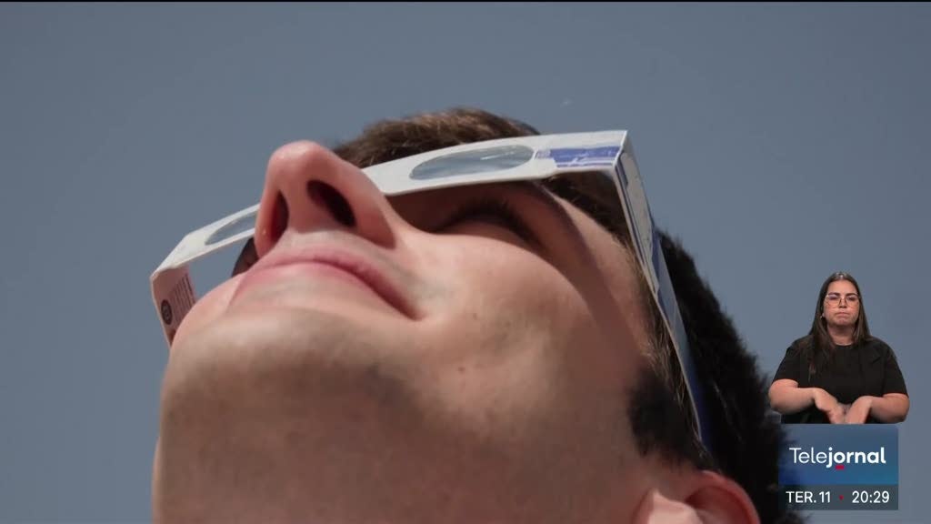 Imagem de NASA acompanha eclipse solar em Espanha