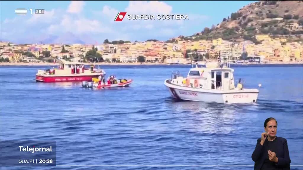 Resgatados os corpos de todos os desaparecidos em naufrágio na Sicília