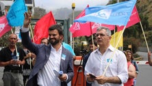Imagem de CDU em campanha junto à Horários do Funchal