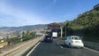 Trânsito lento na via rápida no sentido Machico – Funchal