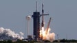 Imagem de Lançada primeira missão tripulada totalmente privada para estação espacial