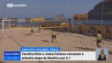 Imagem de Carolina Dinis e Joana Cardoso venceram primeira etapa do circuito regional de voleibol de praia