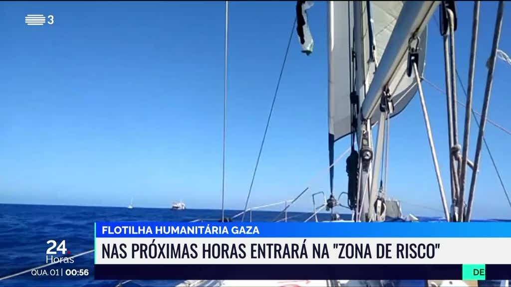 Governo apela a portugueses na flotilha para que fiquem em águas internacionais