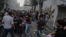 Imagem de Um milhão de pessoas deslocadas numa semana em Gaza