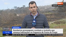 Imagem de Incêndio na Ponta do Pargo. Ponto da situação (Vídeo em direto do local)