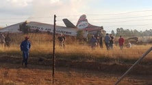 Imagem de Pelo menos 19 feridos em queda de avião perto da capital da África do Sul