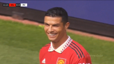 Imagem de Ronaldo voltou a jogar pelo Manchester United (vídeo)