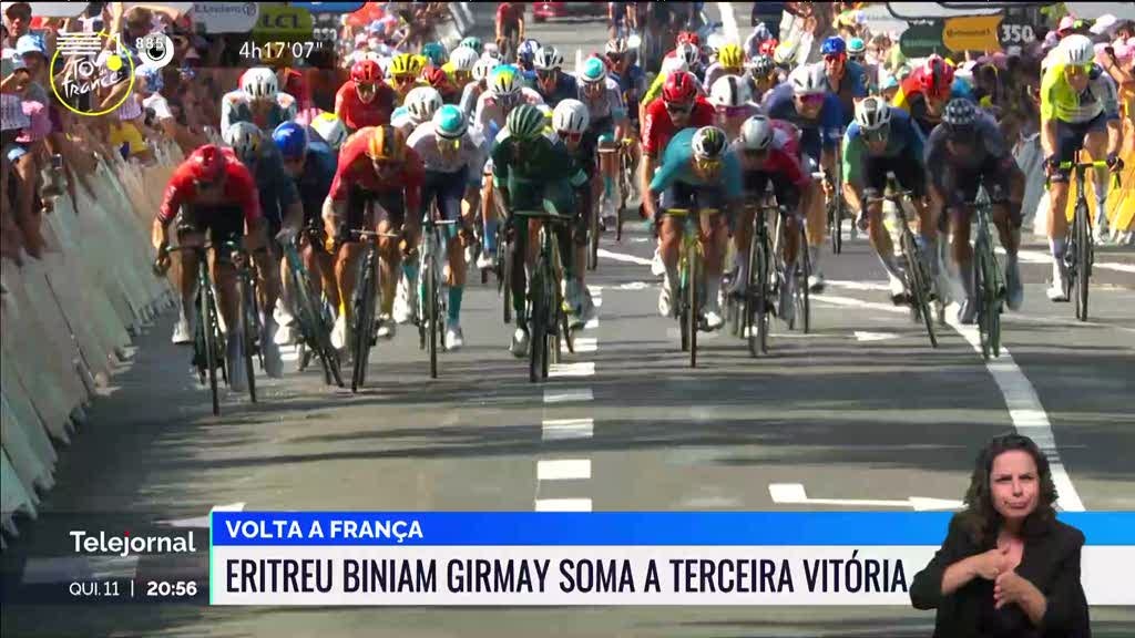 Volta a França. Eritreu Biniam Girmay soma terceira vitória