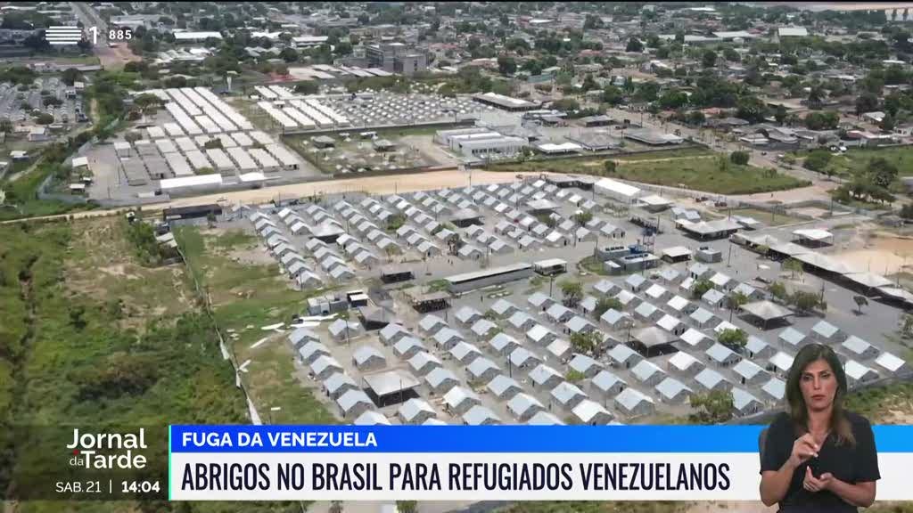 Vários centros de abrigo e apoio destinados aos venezuelanos que chegam ao Brasil