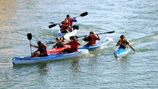 Baía de Câmara de Lobos palco de prova de canoagem