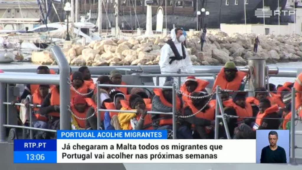J� est�o em Malta todos os migrantes que Portugal vai acolher