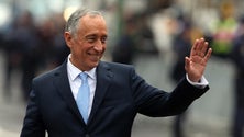 Imagem de Marcelo Rebelo de Sousa no Porto Santo a 1 de novembro