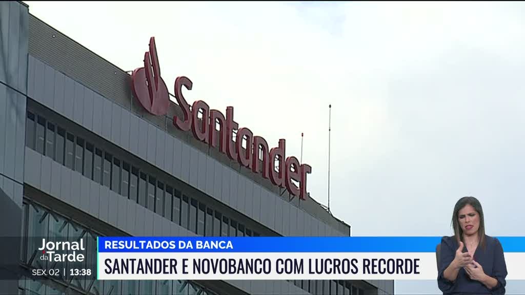 Santander e Novobanco dom lucros recorde