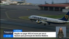 Região vai apoiar a Ryanair com 456 mil euros para promover o destino Madeira (vídeo)