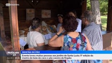 Mostra do bolo do caco e pão caseiro jardins de Santa Luzia (vídeo)