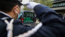 Imagem de Agente Fábio Guerra trasladado para Covilhã pela PSP com percurso de homenagem