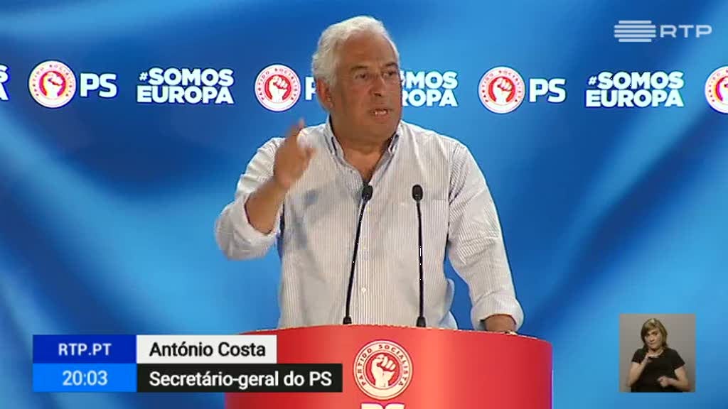 Costa defende voto de censura ao PSD nas europeias