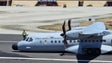 Imagem de Avião da força aérea tem acidente à chegada ao Porto Santo