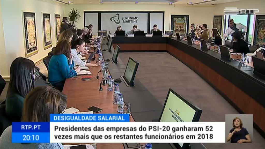 Presidentes de empresas cotadas com sal�rios de peso
