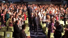 Imagem de Marcelo recebido com aplausos no XII congresso de juízes portugueses (vídeo)