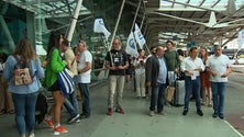 Imagem de Forças de segurança protestam nos aeroportos portugueses (vídeo)